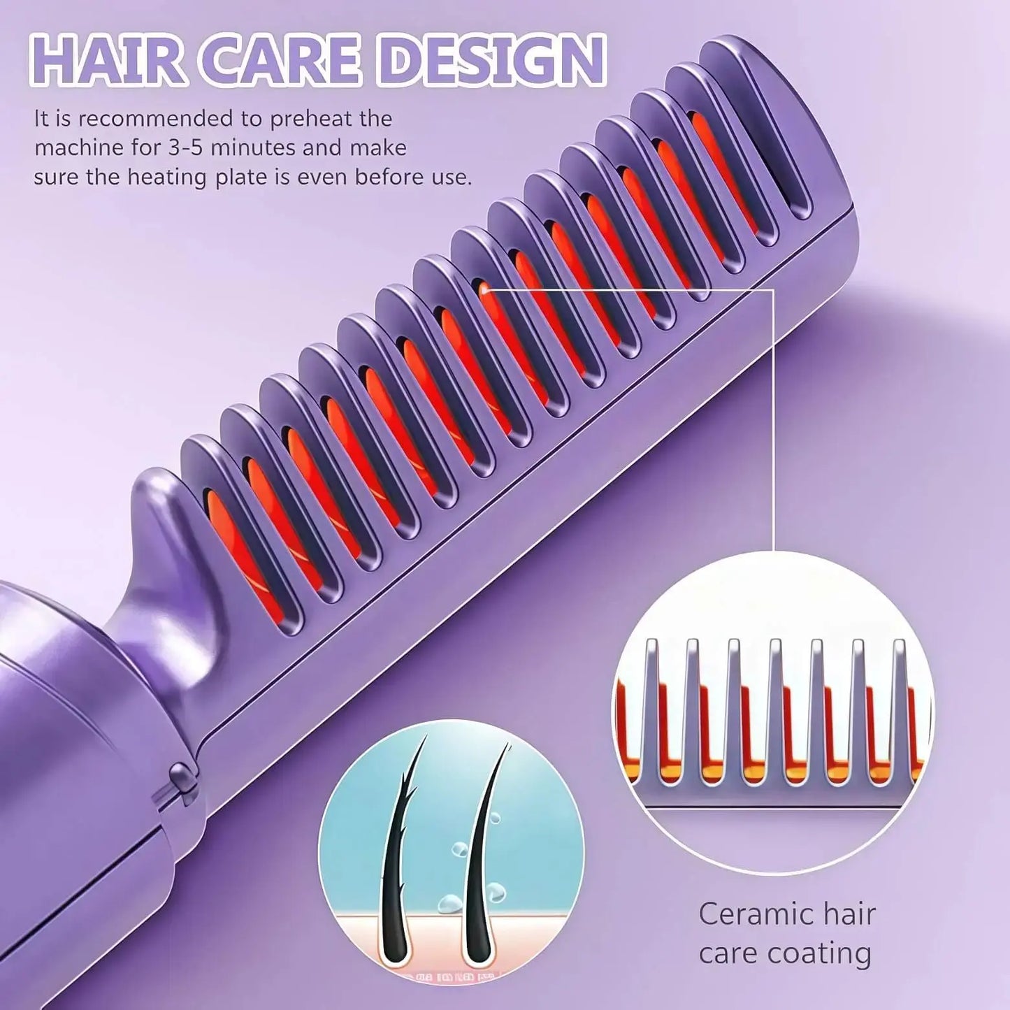  infinitygadgetstore Meneflix Cordless Mini Hair Straightener – Travel Friendly & USB #
