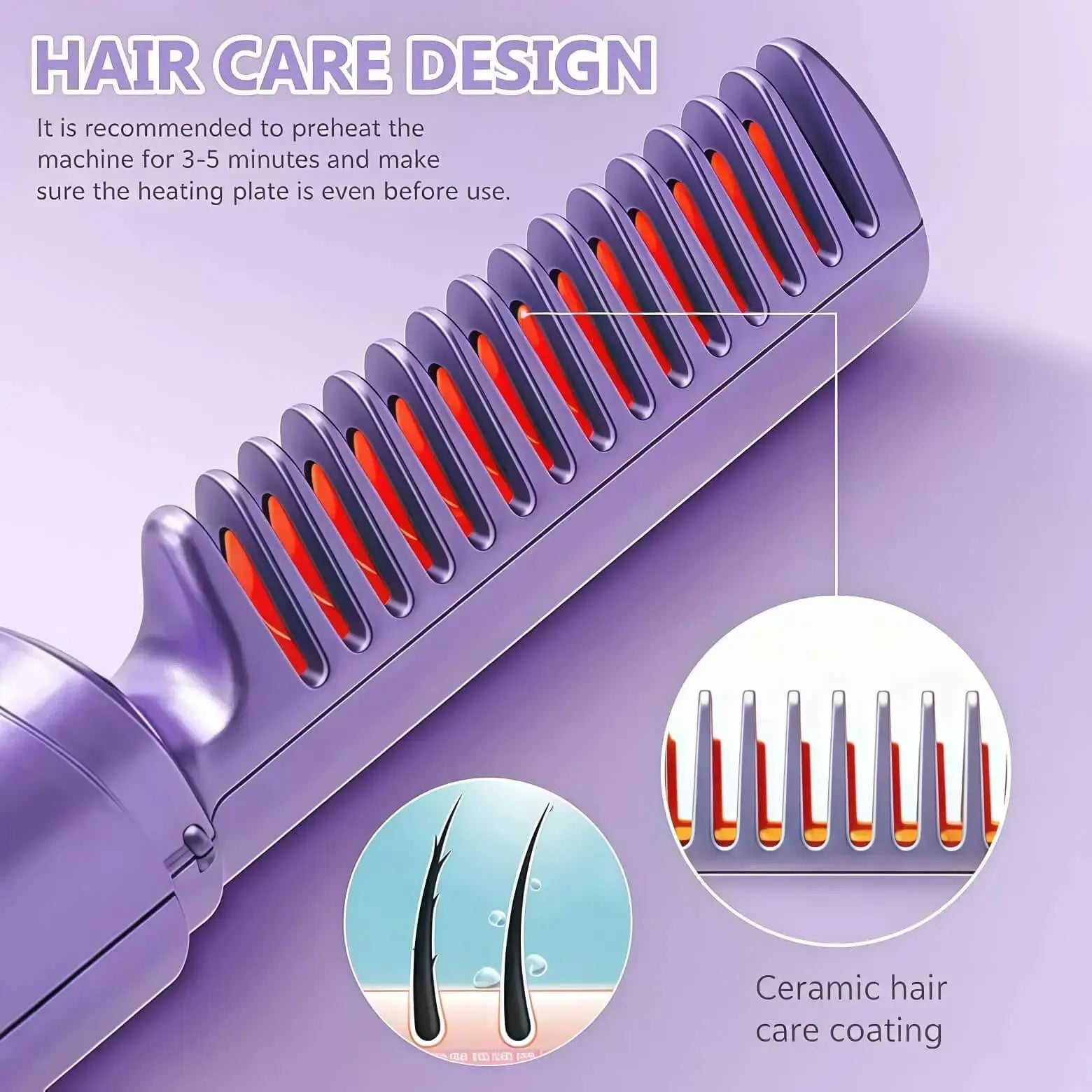  infinitygadgetstore Meneflix Cordless Mini Hair Straightener – Travel Friendly & USB #