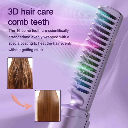  infinitygadgetstore Meneflix Cordless Mini Hair Straightener – Travel Friendly & USB #